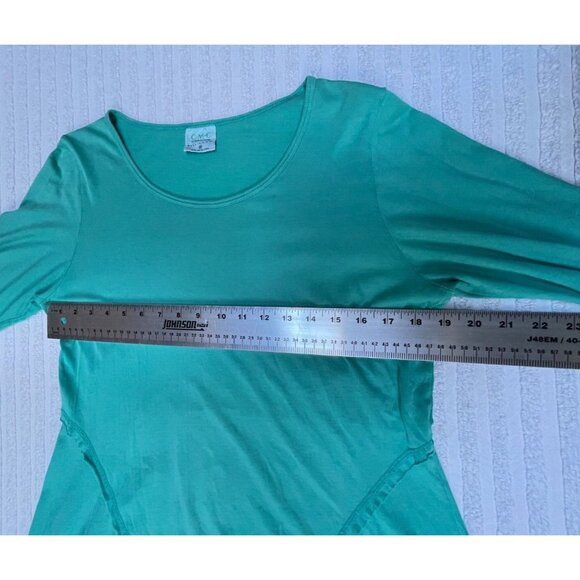 C.M.C by Color Me Cotton Womens Medium 3/4 Sleeve Scoop Neck Hi-Low Tunic Top - Picture 5 of 8